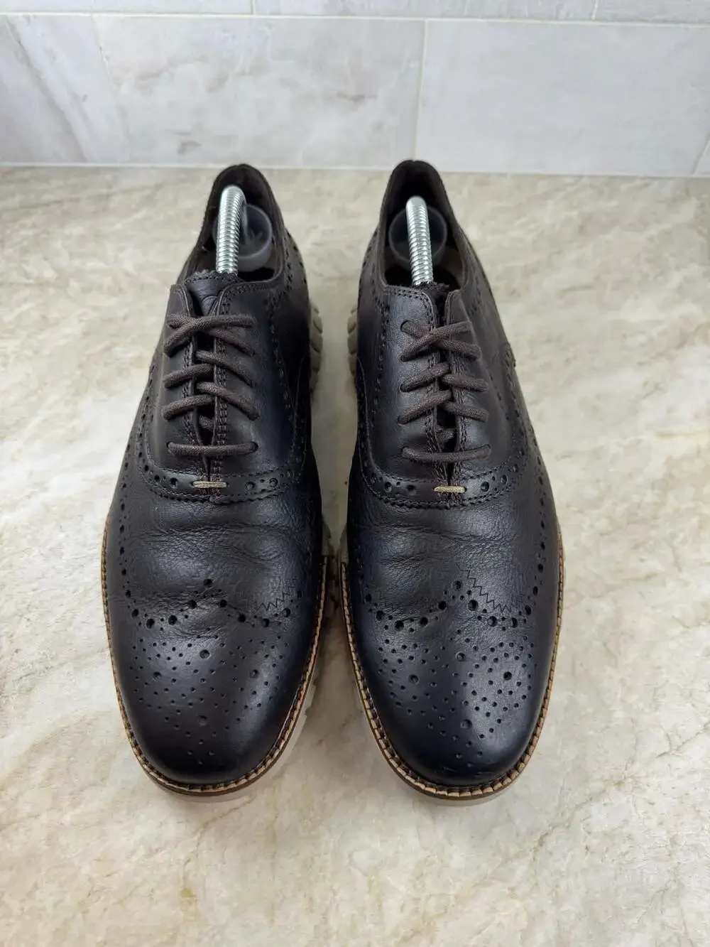 Cole Haan OriginalGrand Wingtip Oxford Shoes Dark Brown Leather Men’s 9M